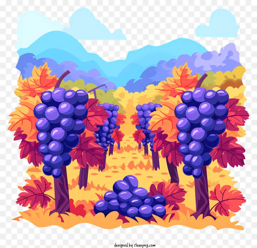 Granja De Uvas，Uvas Moradas PNG