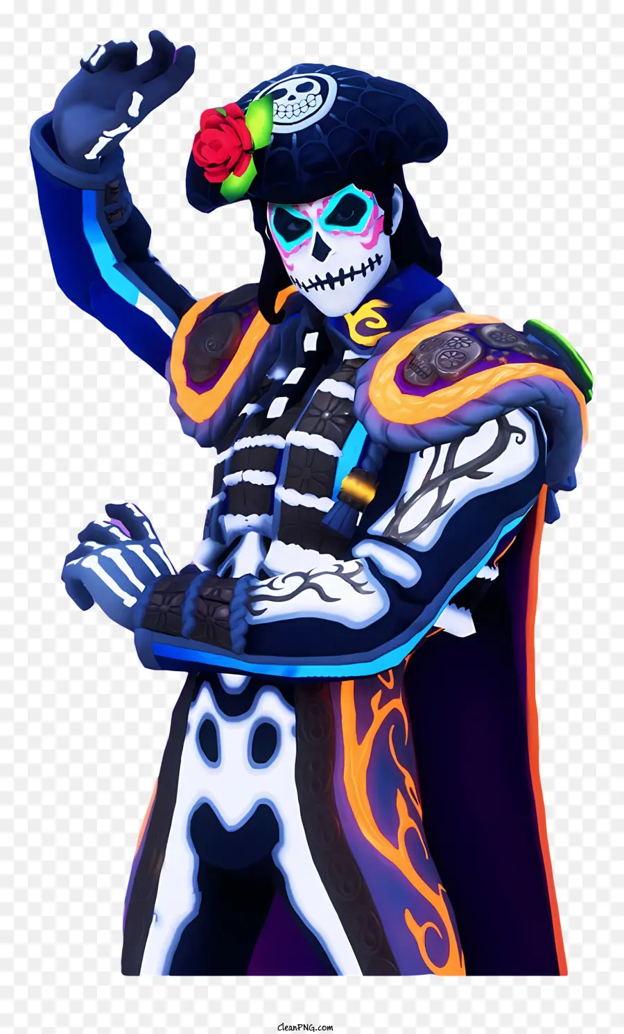 Fortnite，Disfraz De Cráneo Tradicional PNG