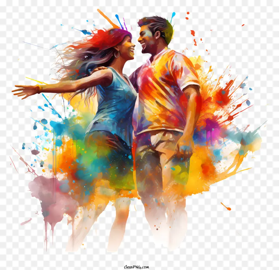 Holi，La Danza PNG