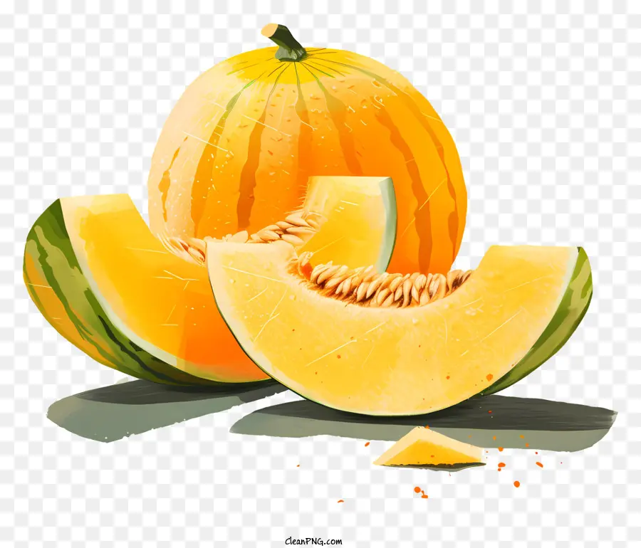 Melón，Melones Maduros PNG