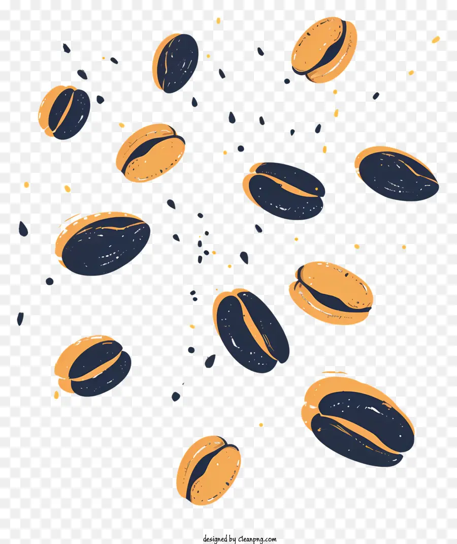 Volando Granos De Café，Los Frijoles PNG