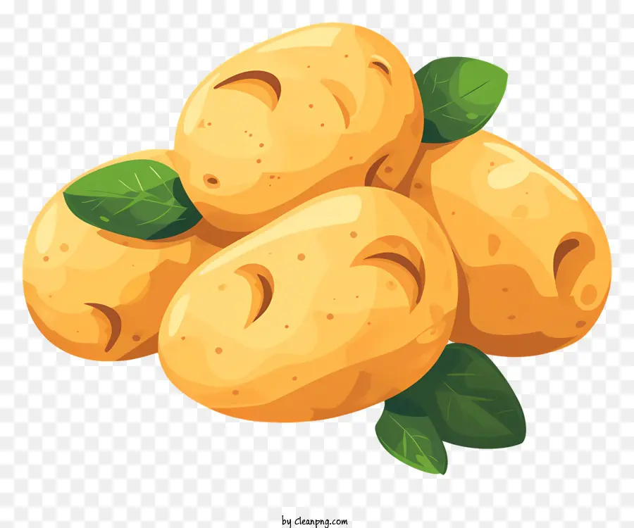 Patatas，Hojas Verdes PNG