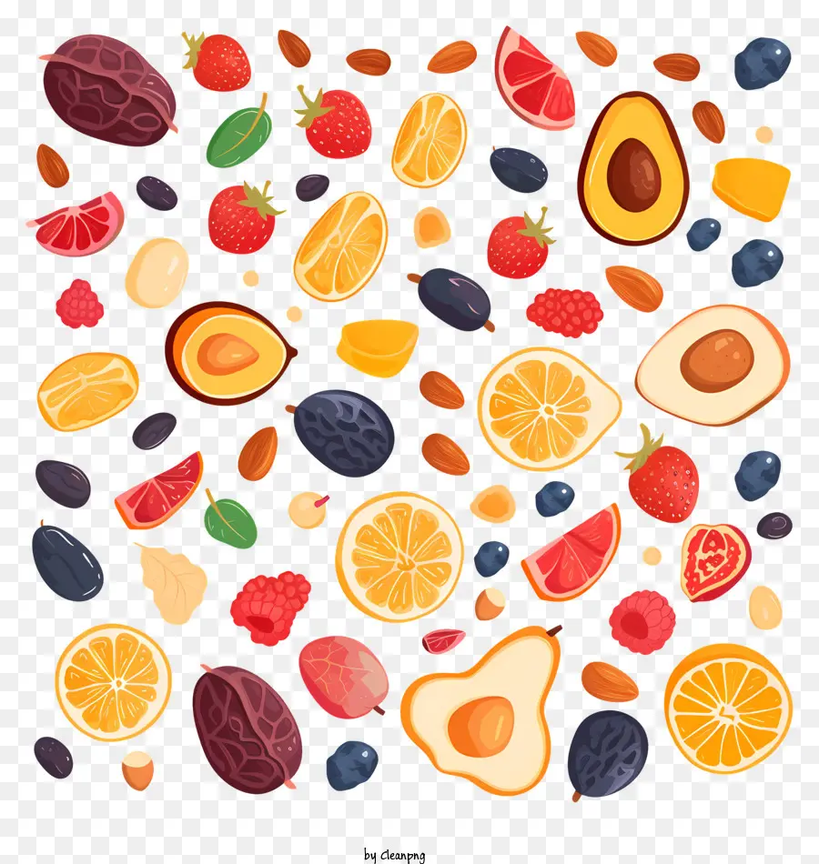 Frutos Secos，Ensalada De Frutas PNG