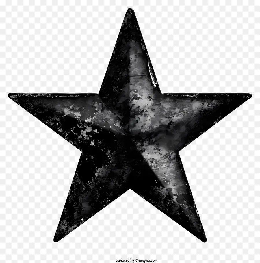 Black Star，En Blanco Y Negro De La Estrella PNG
