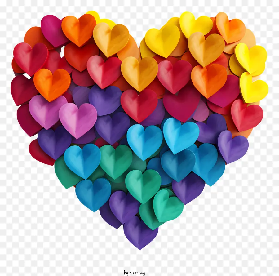 Valentín Lgbt，Arte En Forma De Corazón PNG