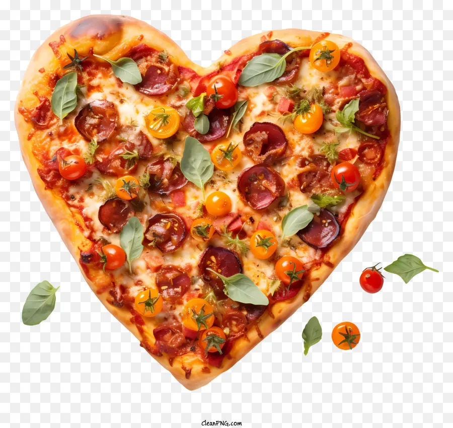 Pizza De San Valentín，Pizza En Forma De Corazón PNG