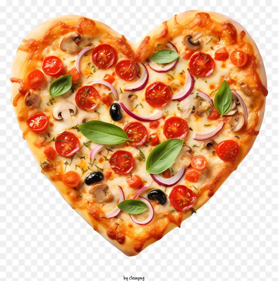 Pizza De San Valentín，Pizza En Forma De Corazón PNG