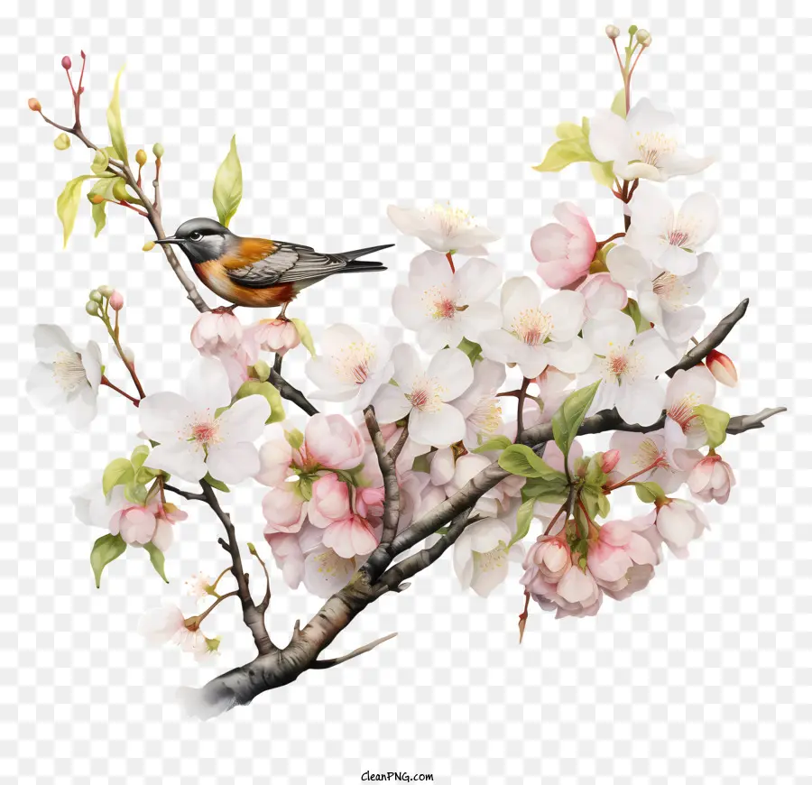 Comienza La Primavera，Aves PNG