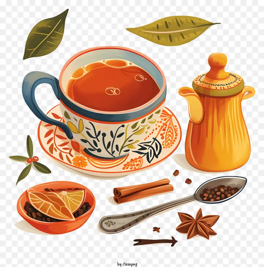 Té De Masala Chai，La Taza De Té PNG