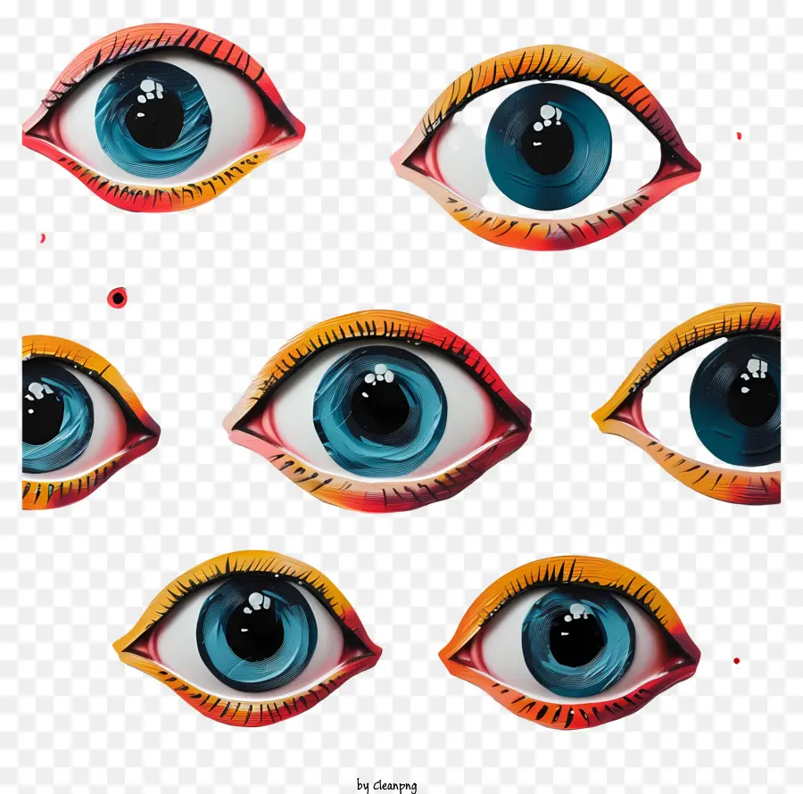 Ojos Saltones，Colores De Los Ojos PNG