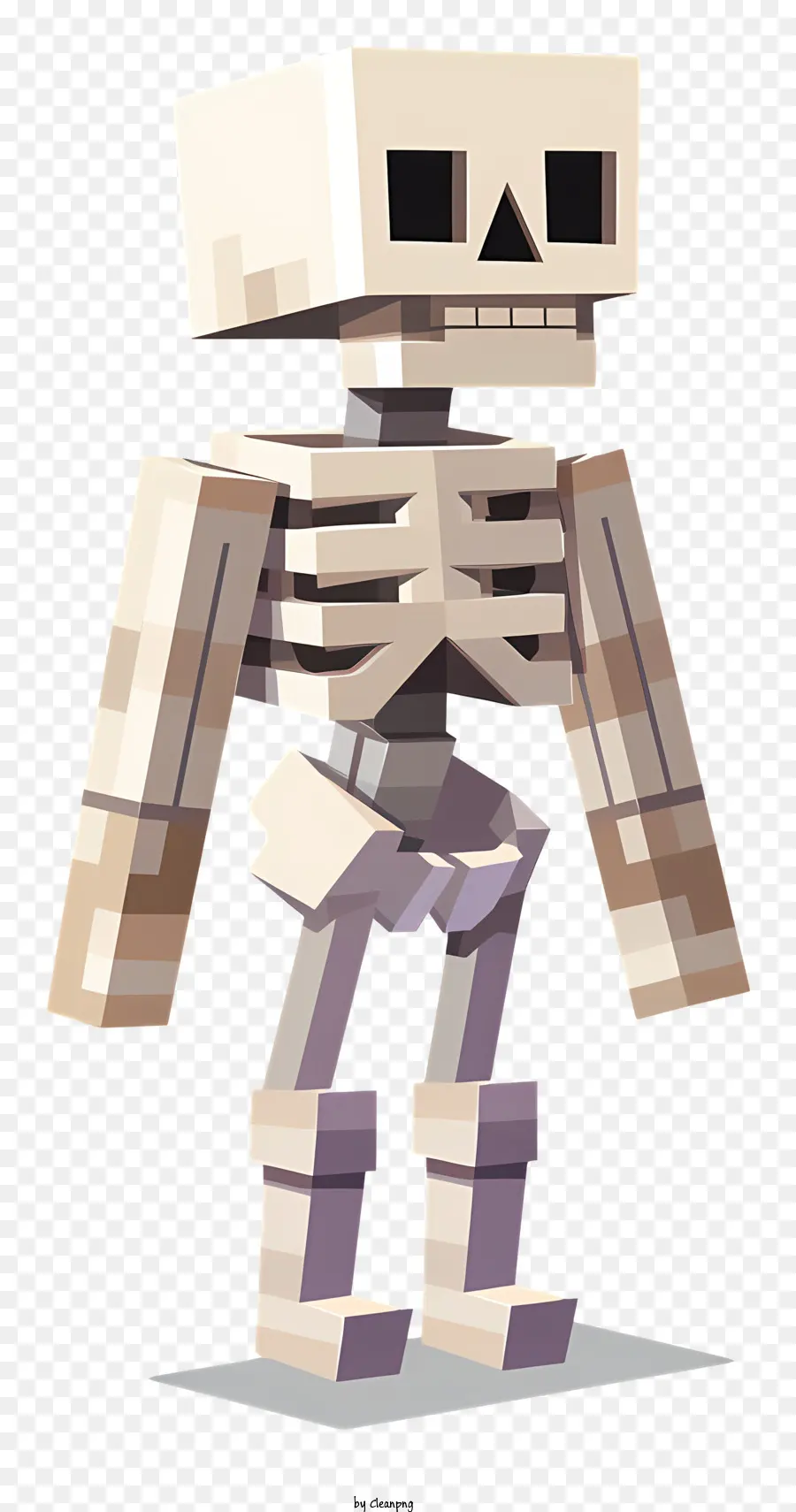 Minecraft，Esqueleto Pixelado PNG