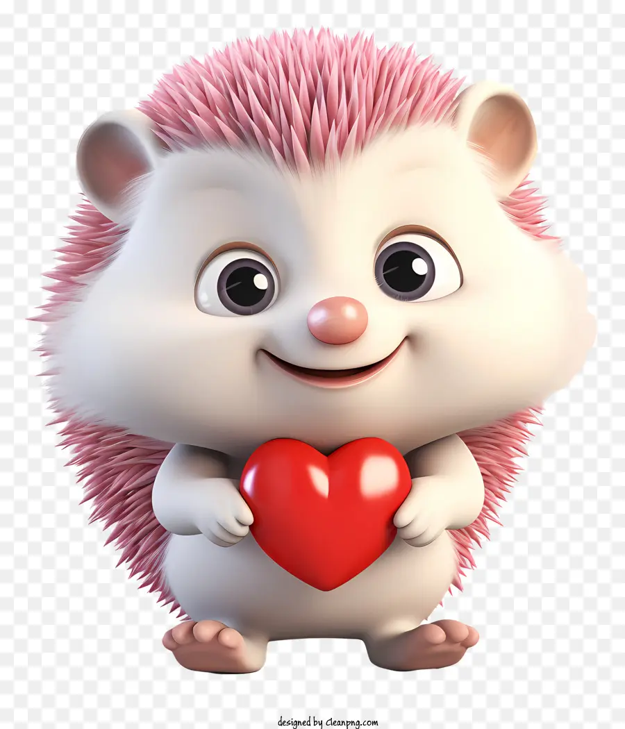 Hedgehog De San Valentín，Lindo Erizo PNG