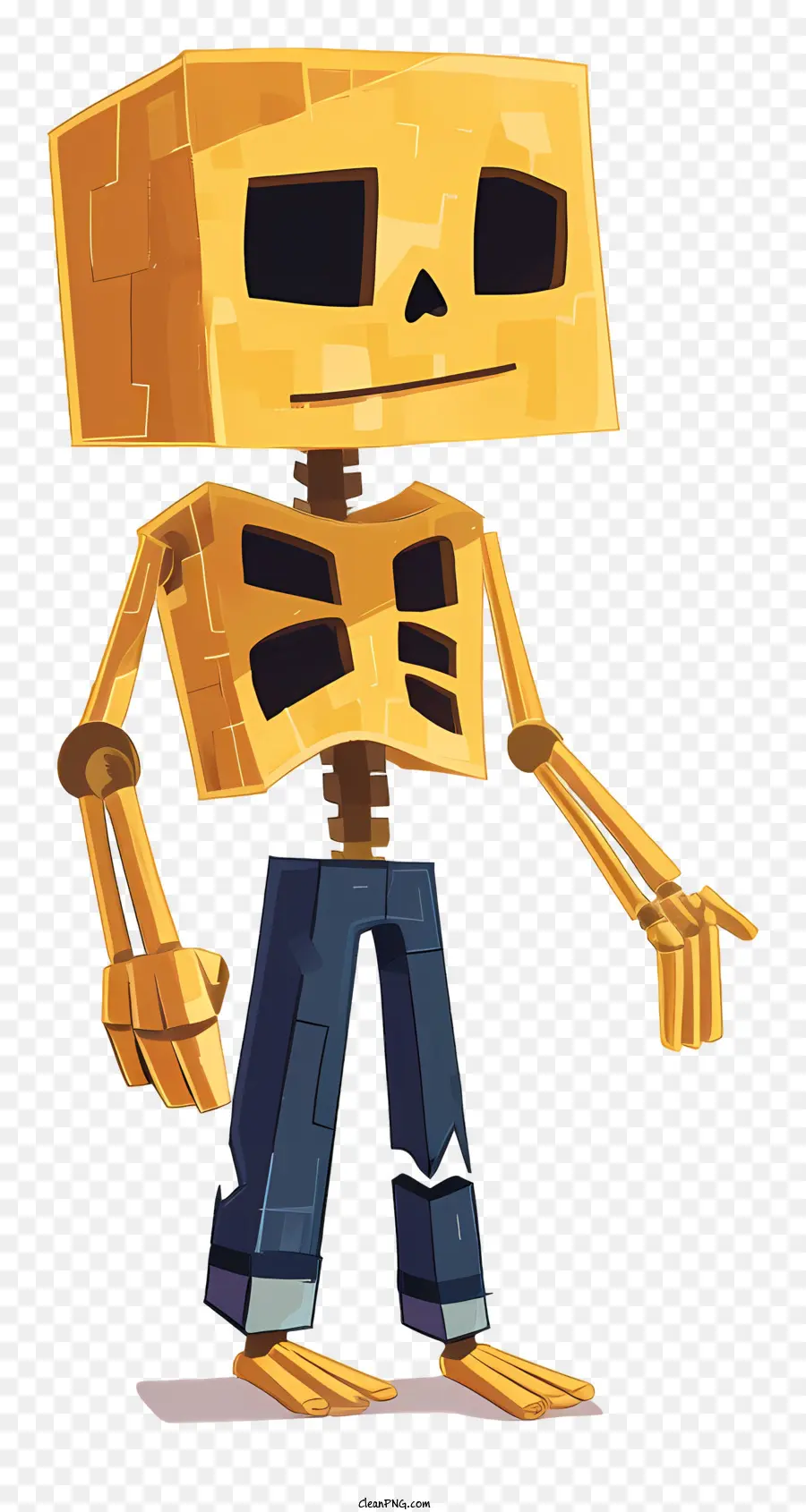 Minecraft，Esqueleto De Bloque PNG