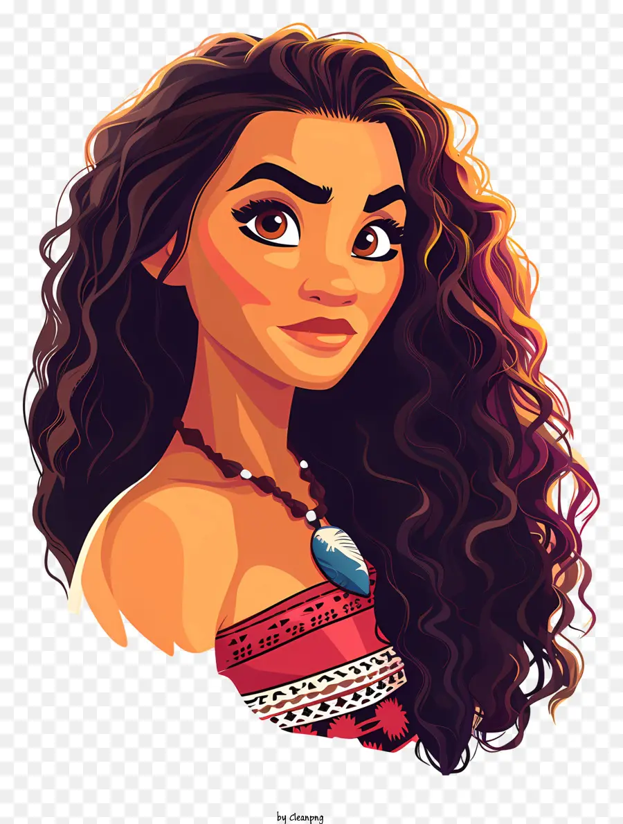 Moana，De Dibujos Animados De Mujer PNG