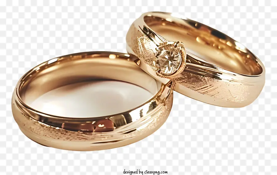 Anillos De Boda，Alianzas De Boda De Oro PNG