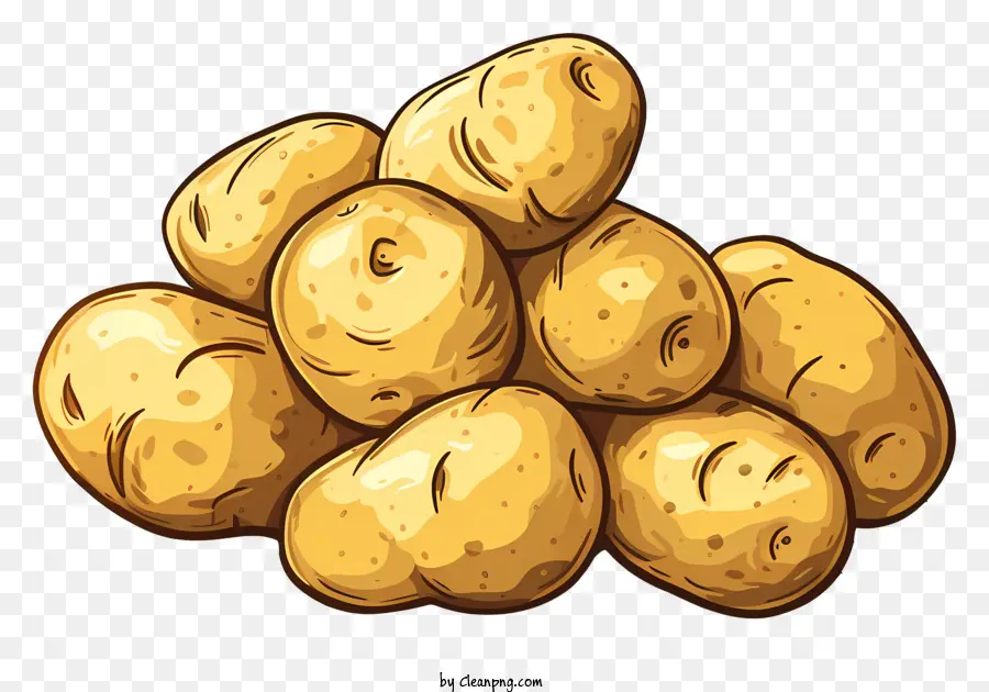 Patatas，Papas Apiladas PNG