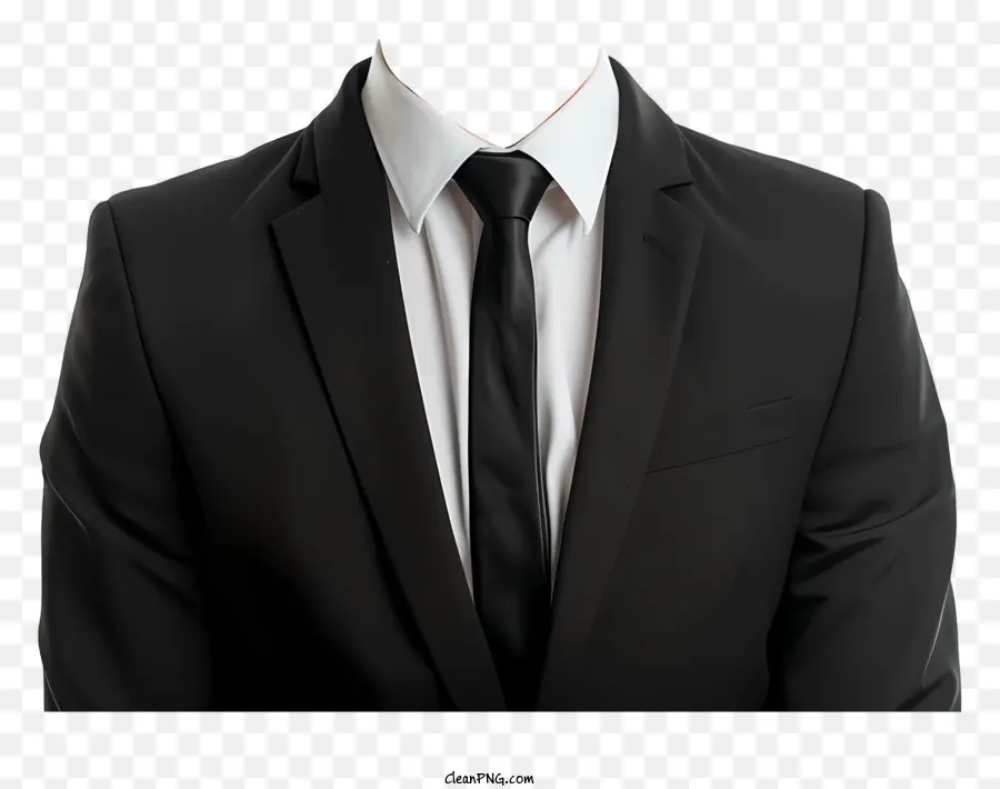 Editor De Vestimenta Formal，Traje Negro PNG