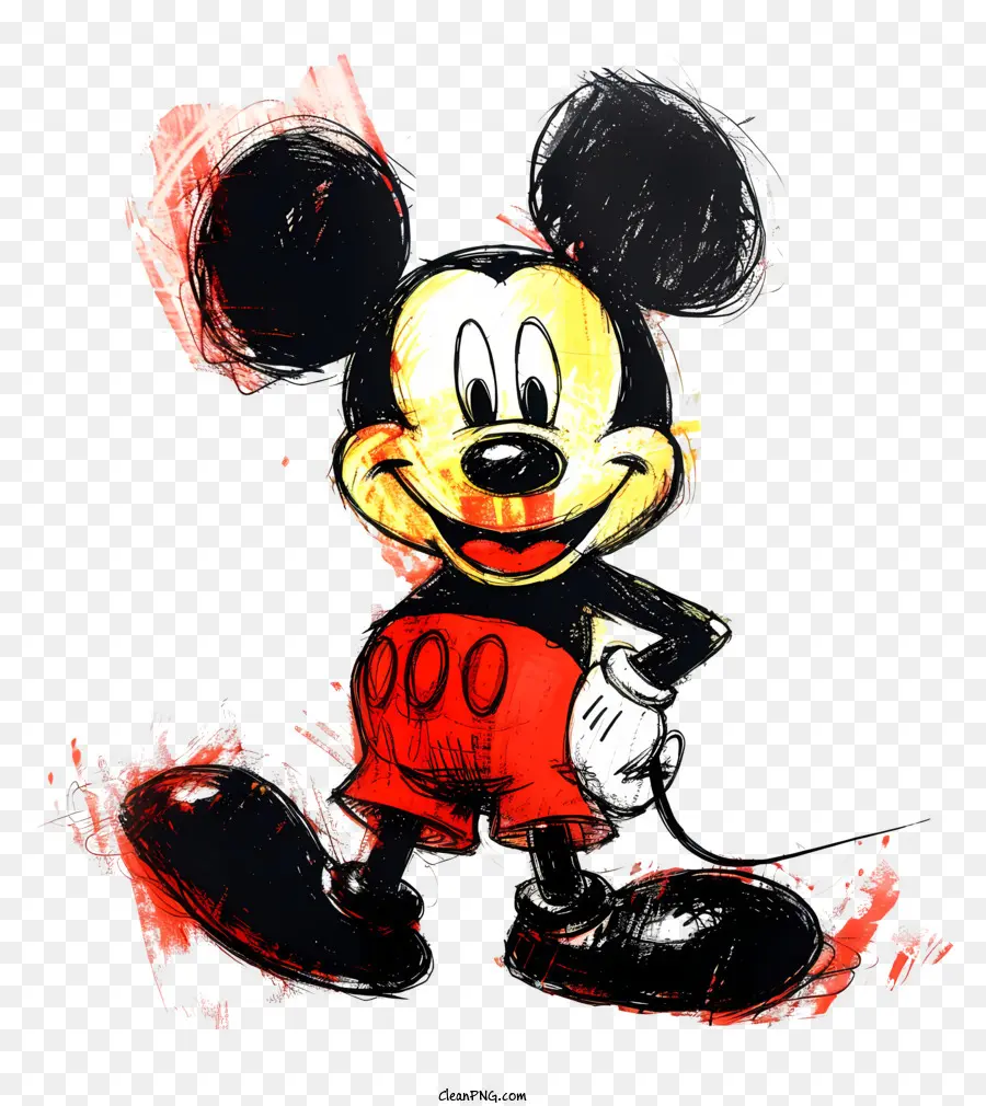 Mickey Mouse，Rojo Cortos PNG