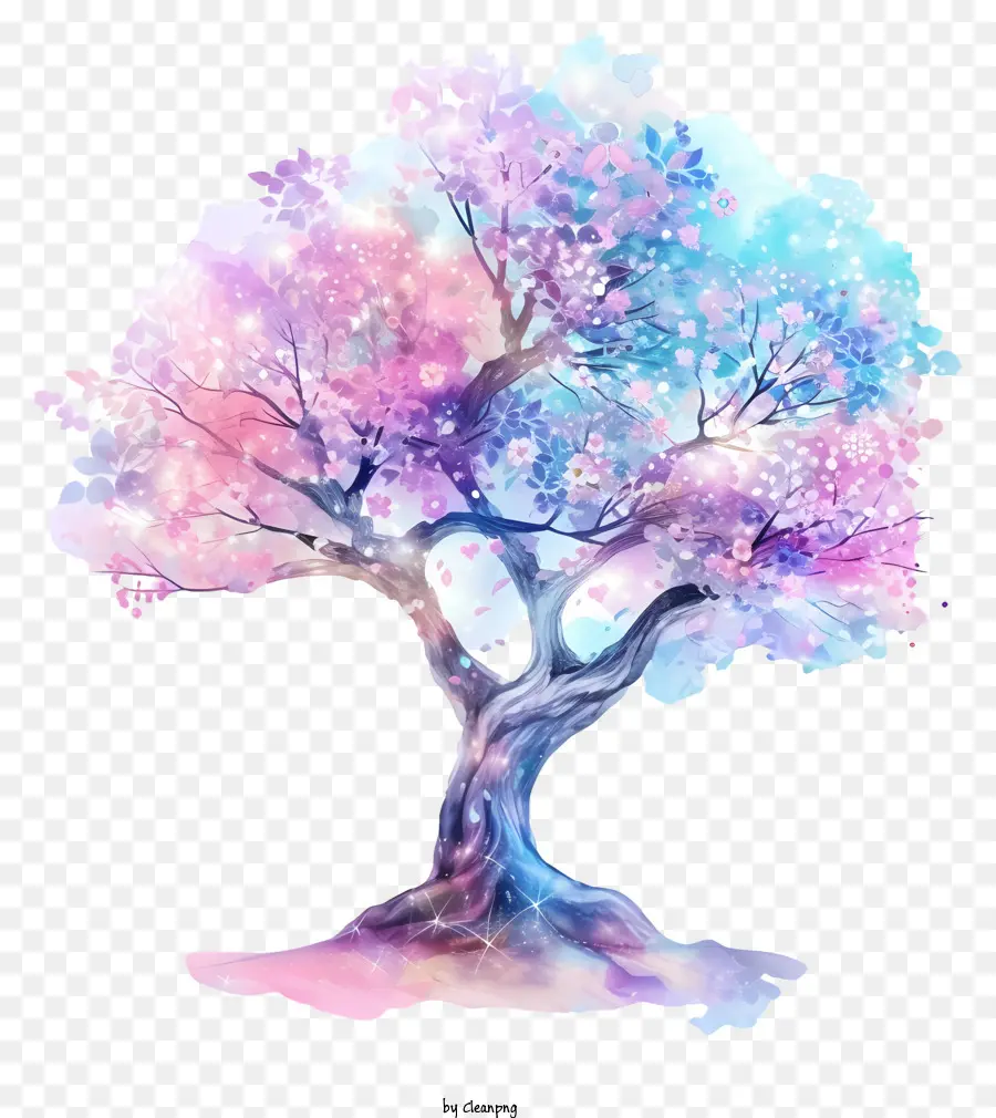 Árbol，Colorido árbol PNG