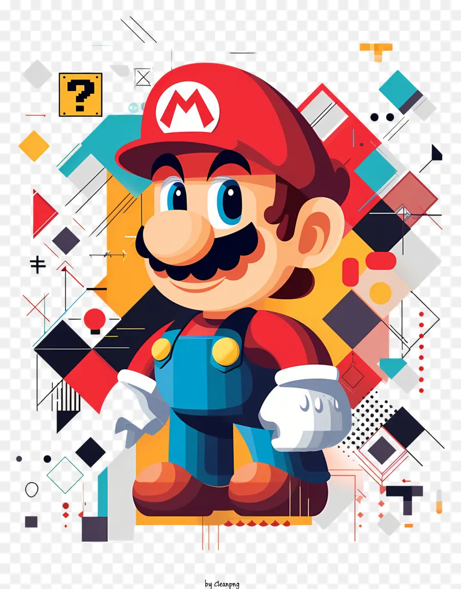 Mario，Camiseta Roja PNG