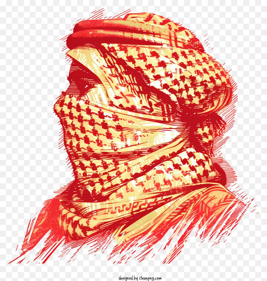 Bufanda Keffiyeh，Barbijo PNG