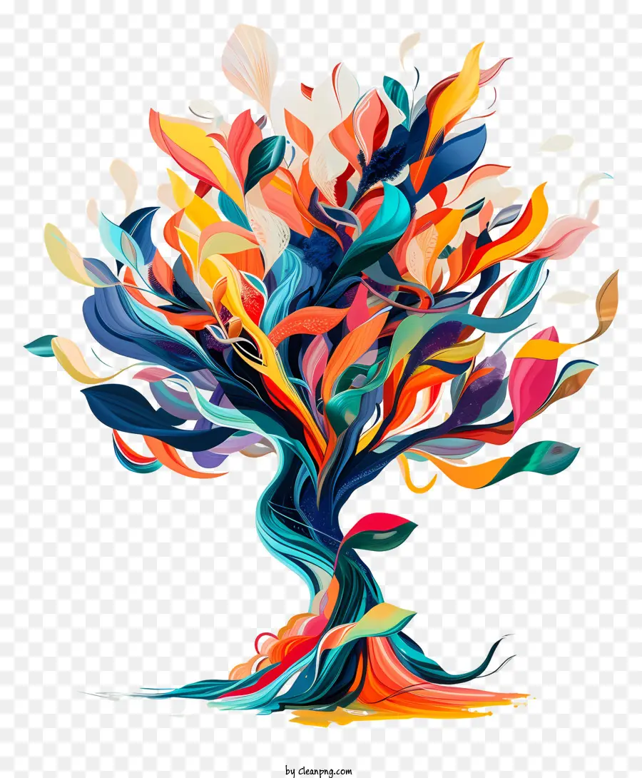 Árbol，Colorido árbol PNG