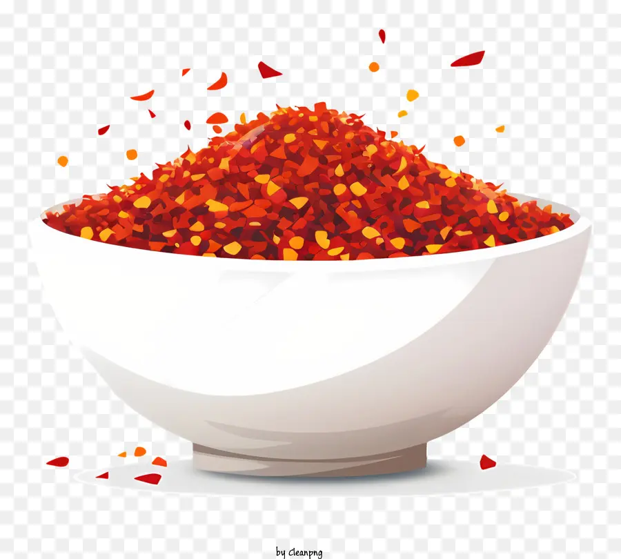 Polvo De Escamas De Chile，Pimientos Rojos PNG