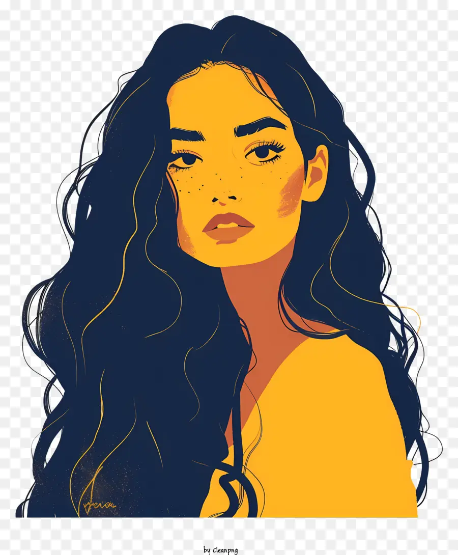 Mujer，Mujer Ilustrada PNG