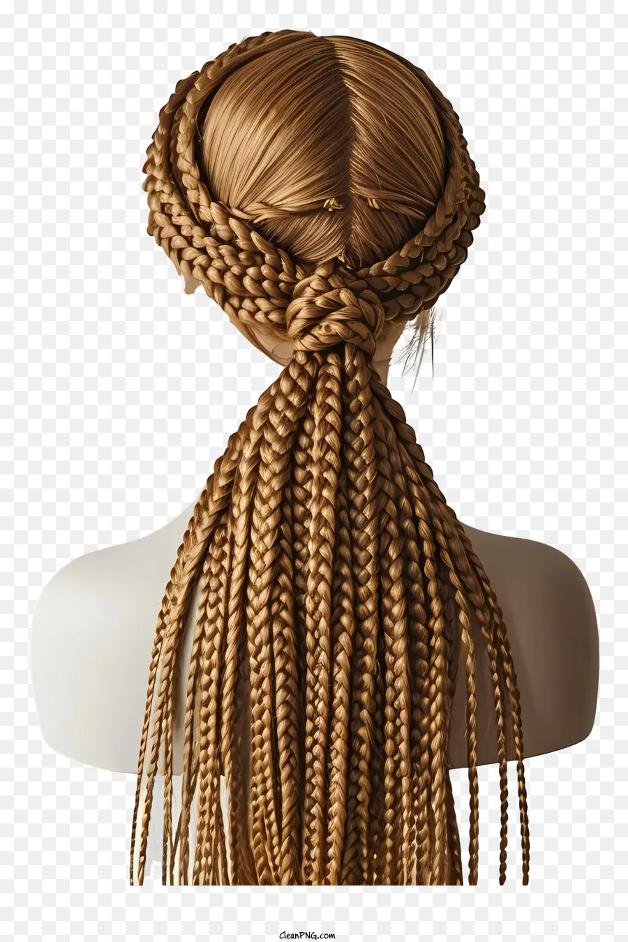 Peluca De Cabello Trenzado，Updo PNG