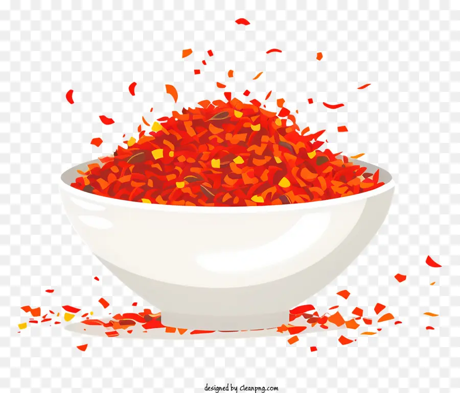 Polvo De Escamas De Chile，Pimientos Rojos PNG