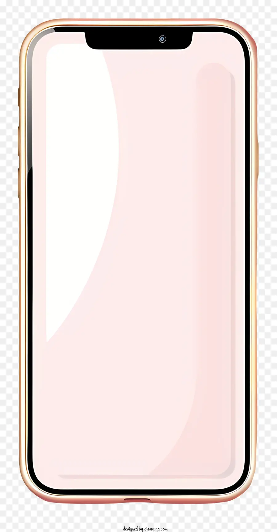 Marco Del Iphone，Smartphone Con Pantalla Beige PNG