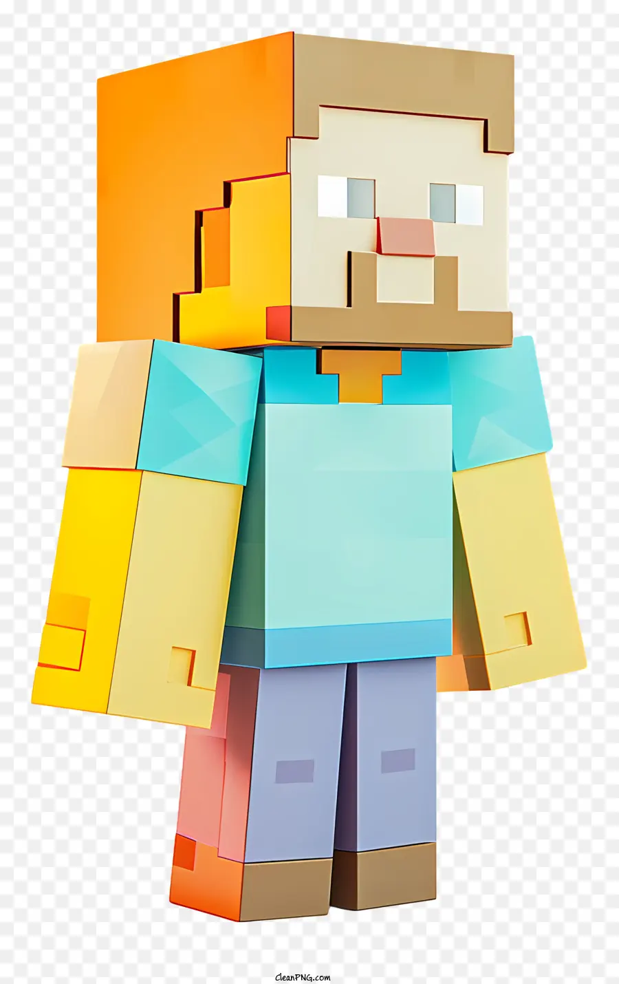 Steve De Minecraft，Camiseta Roja PNG