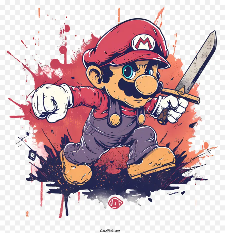 Mario，Mario Con Espada PNG