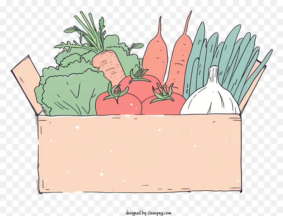 Caja Vegetal，Las Zanahorias PNG