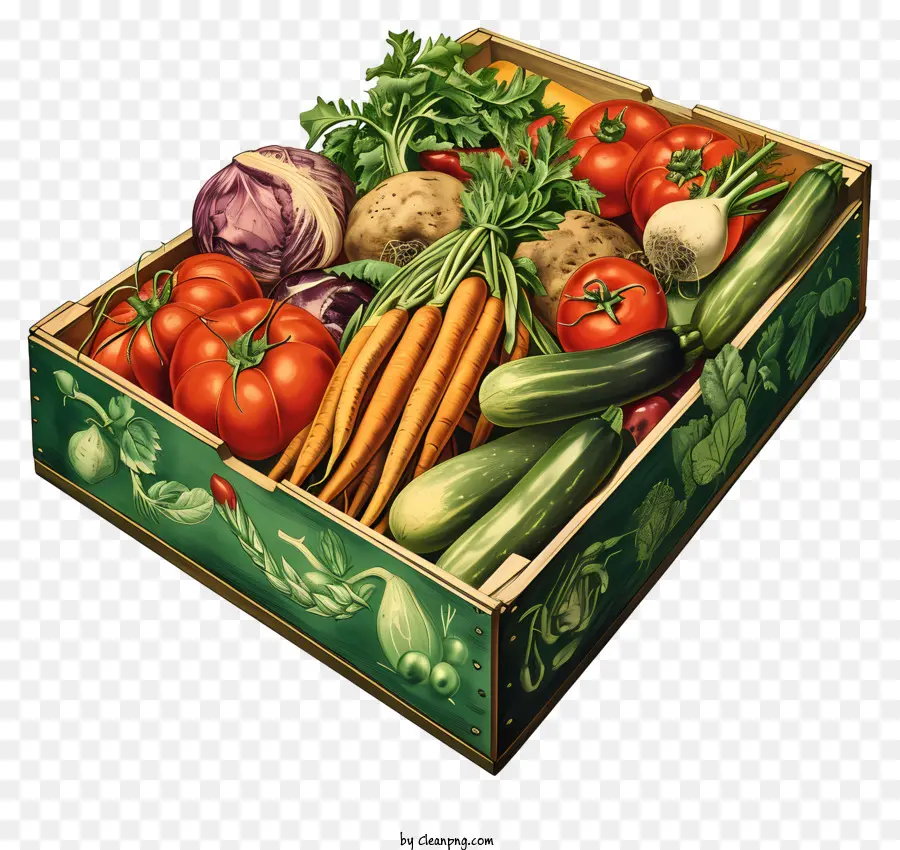 Caja Vegetal，Caja De Madera PNG