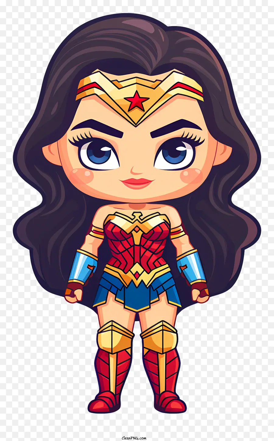 Mujer Maravilla，Chibi De La Mujer Maravilla PNG