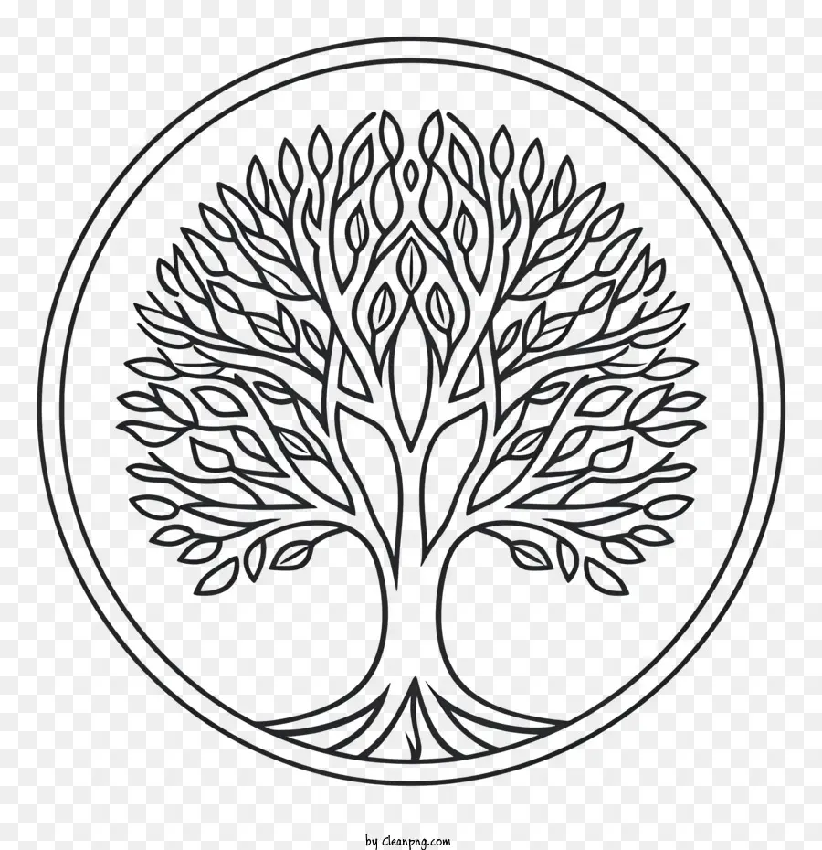 árbol De La Vida，árbol De Logotipo PNG
