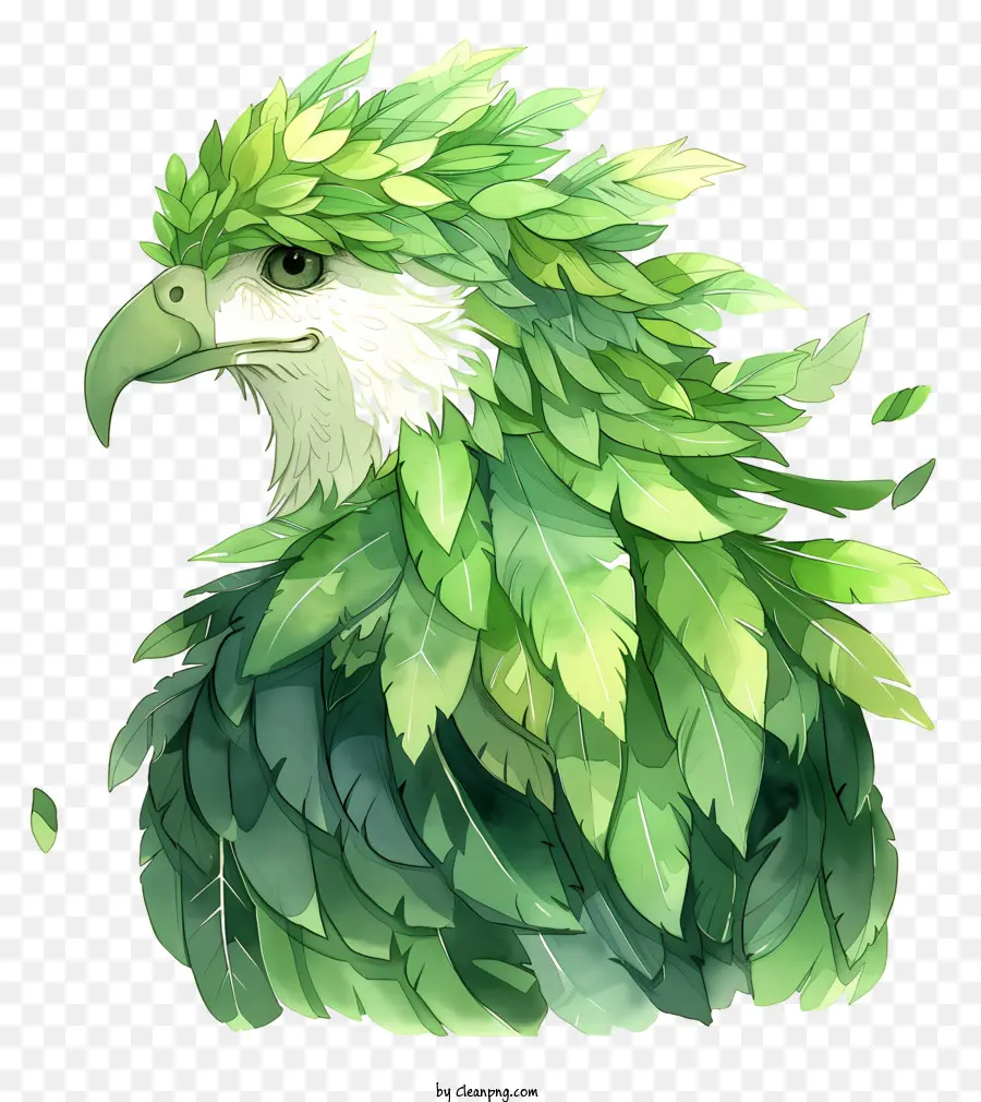 Hojas De águila，Loro Verde PNG