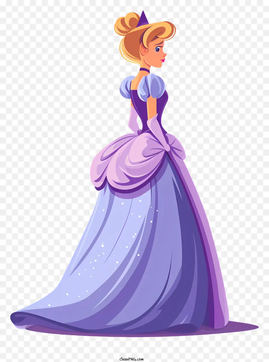 La Princesa，Vestido Morado PNG