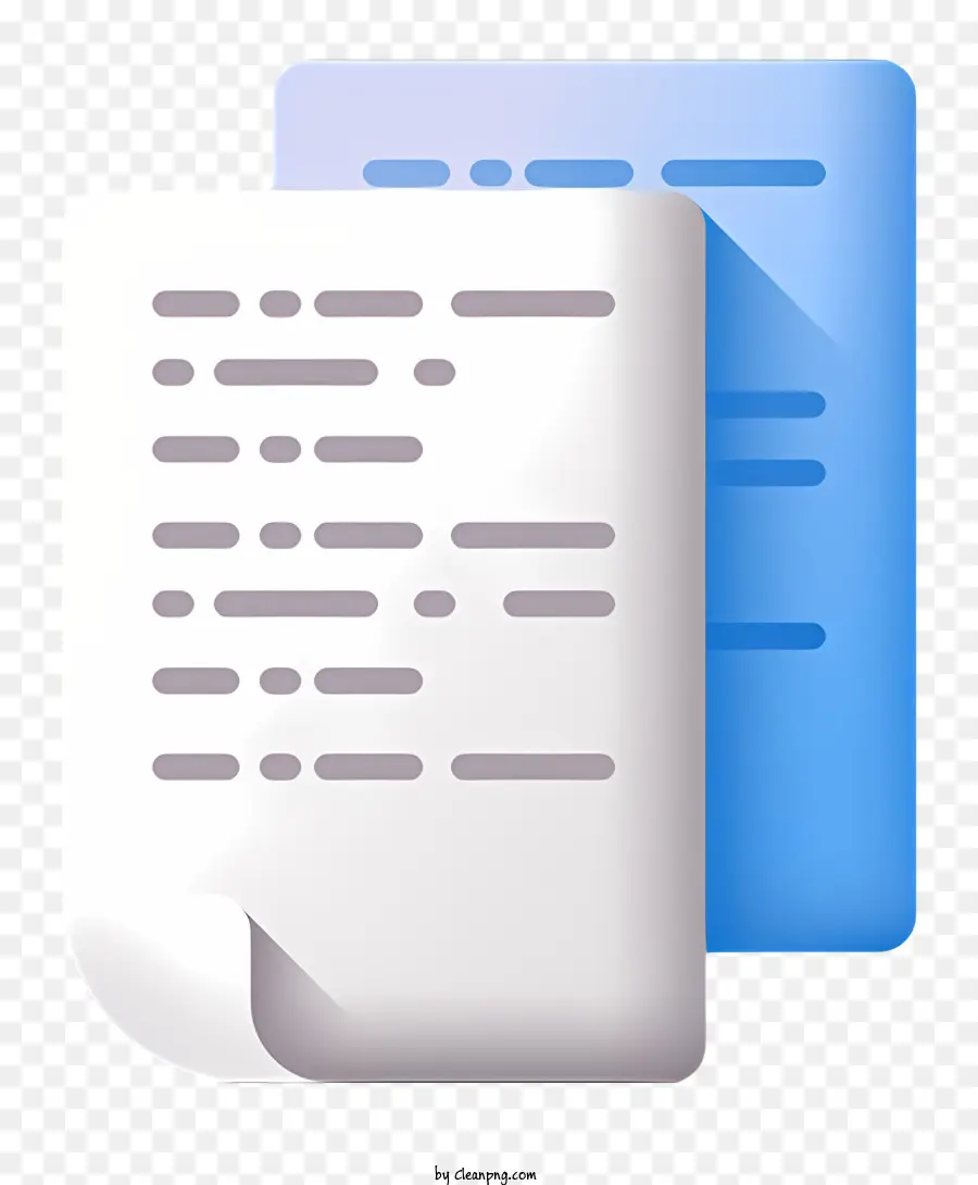 Documento En Papel，Escritura Azul PNG