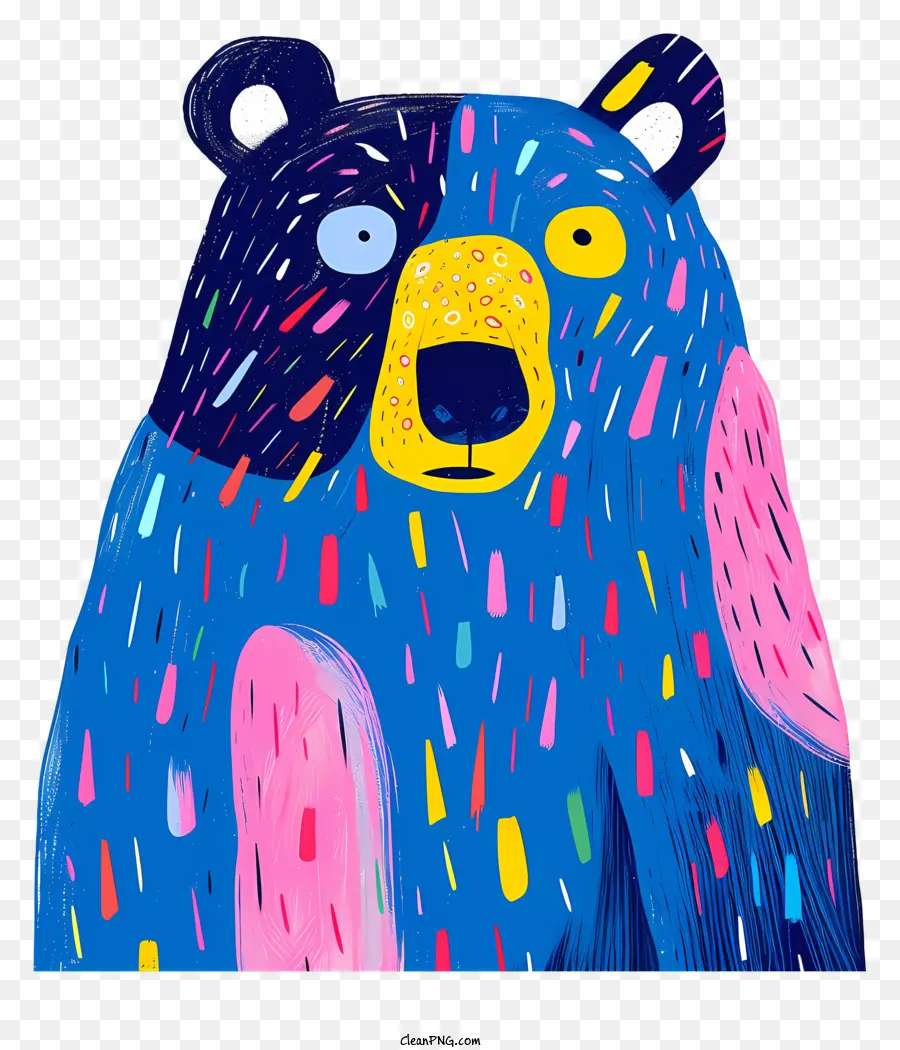 Oso Azul，Oso Colorido PNG