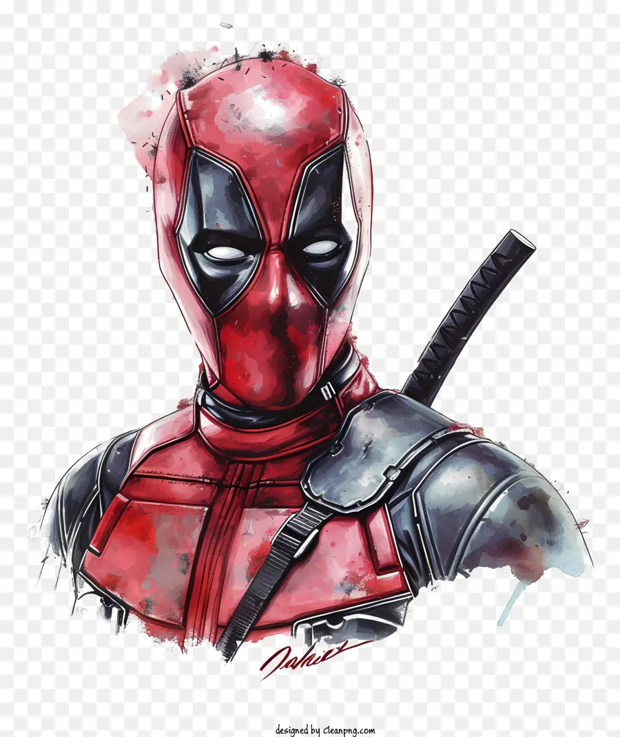 Dead Pool，Personaje Enmascarado Rojo PNG