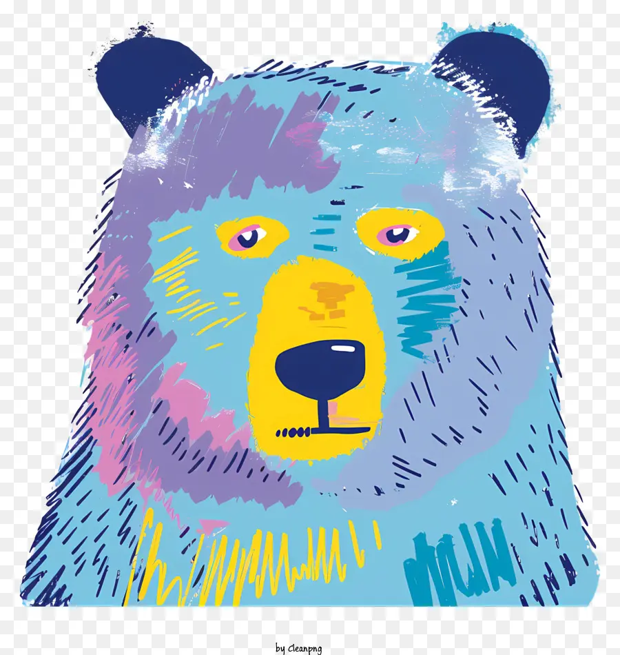 Oso Azul，Los Ojos Amarillos PNG