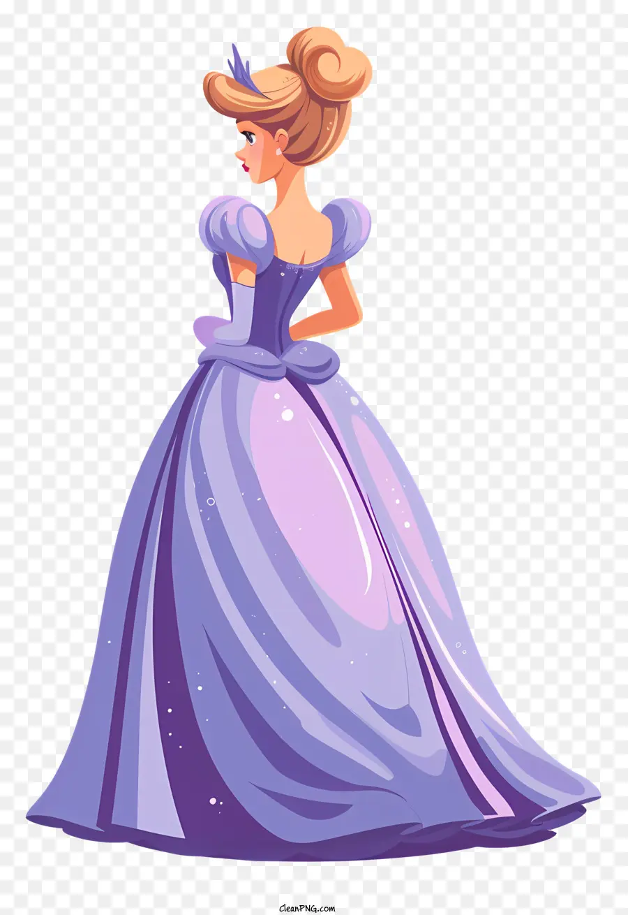 La Princesa，Vestido De Pelota De Lavanda PNG