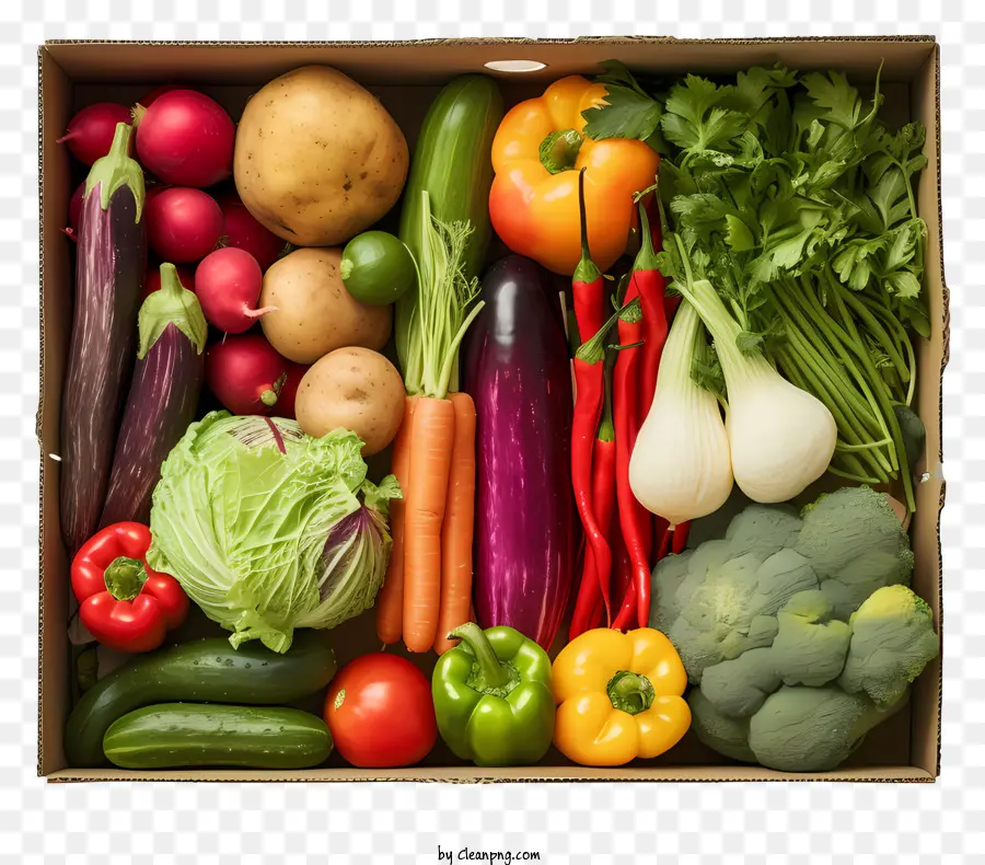 Caja Vegetal，Verduras Orgánicas PNG