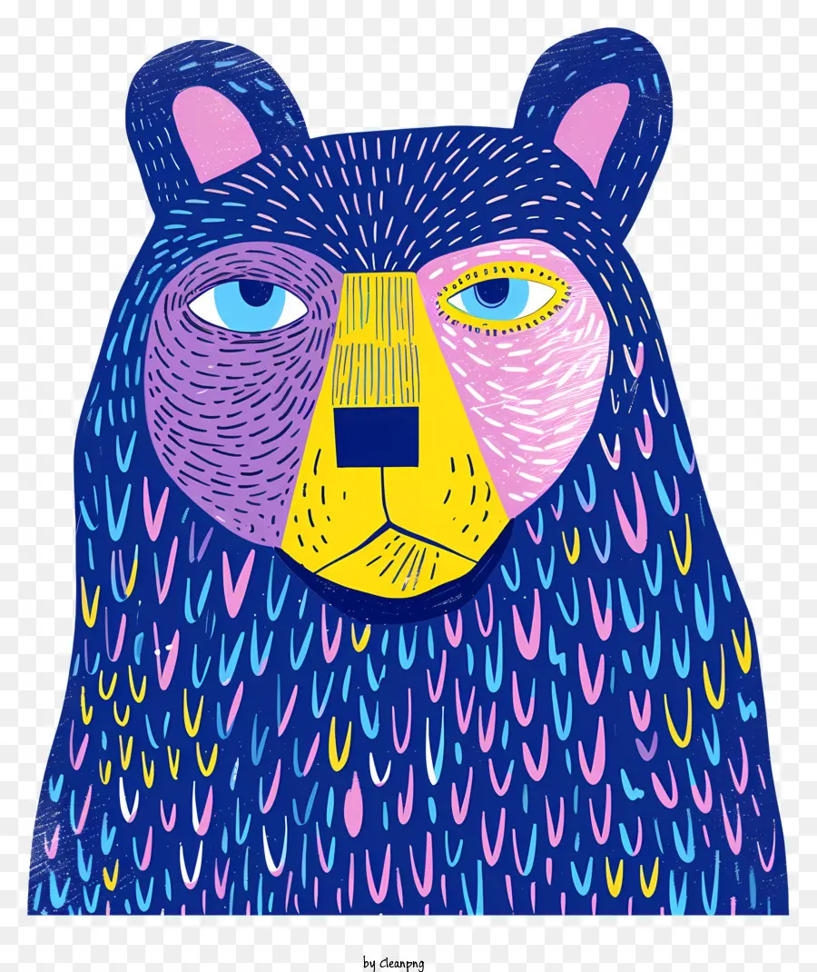 Oso Azul，Bear Drawing PNG