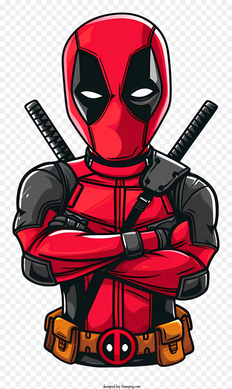 Deadpool，Traje Rojo PNG