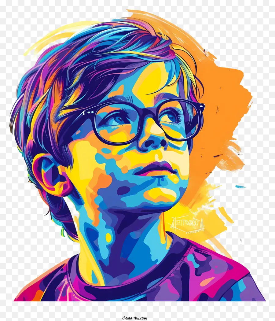 Gafas Para Niños，Retrato PNG