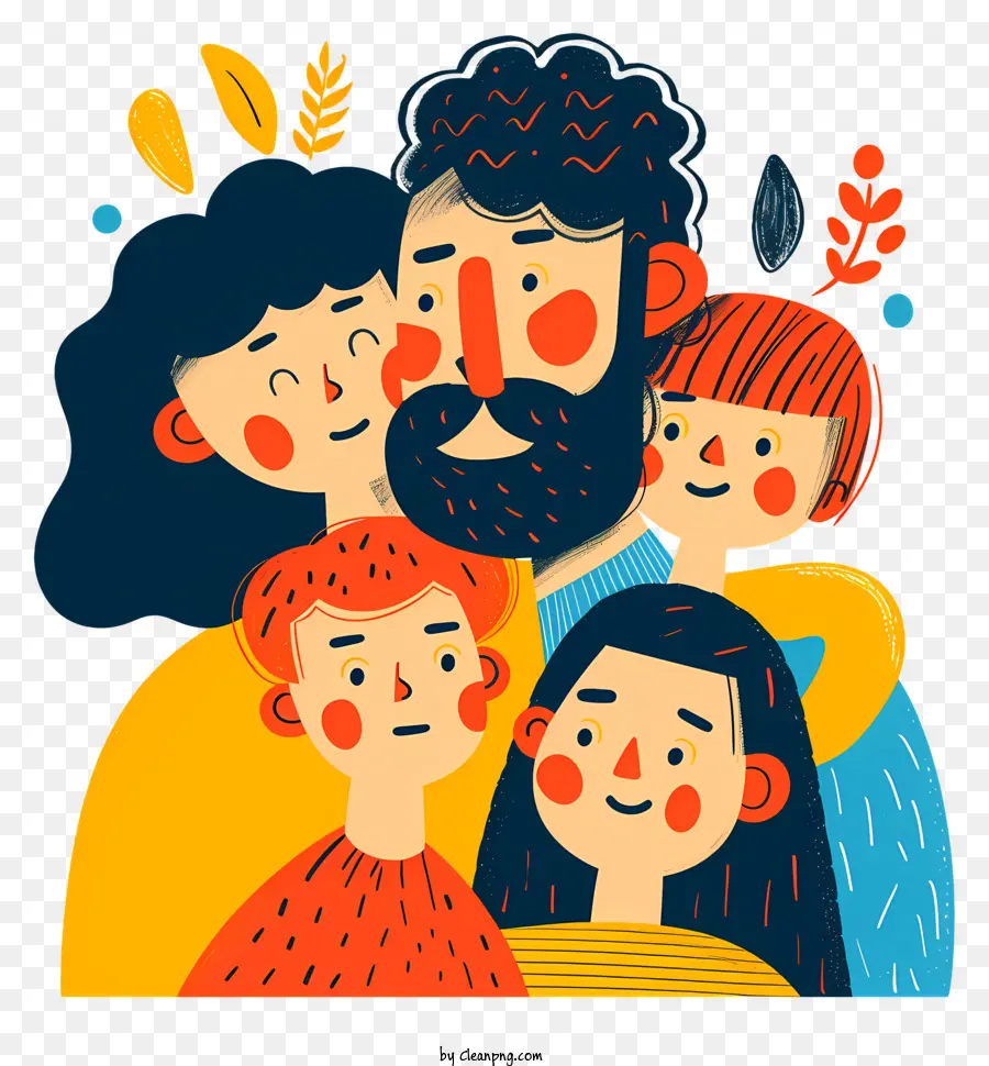 Familia，Ilustración Familiar PNG