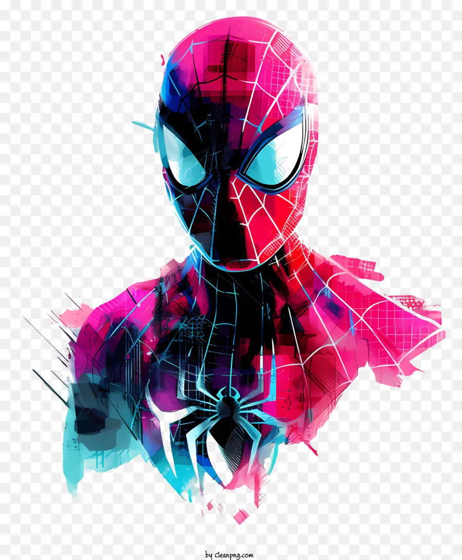 El Hombre Araña，Pintura A La Acuarela PNG